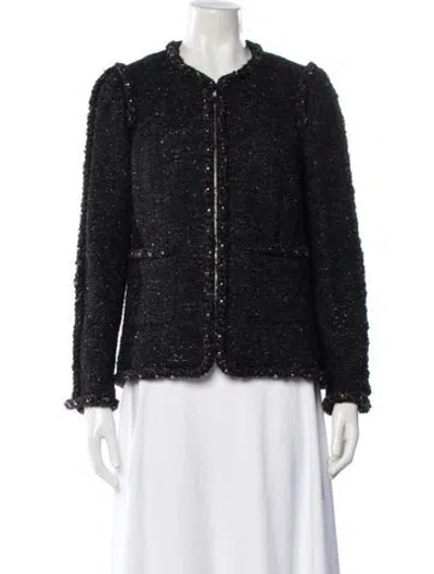 Pre-owned Chanel 2014 Metiers D'art Collection Paris-dallas Jacket In Black