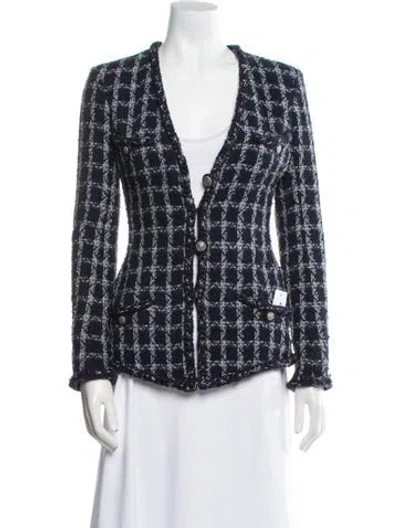 Pre-owned Chanel 2014 Métiers D'art Paris-dallas Blazer In Blue
