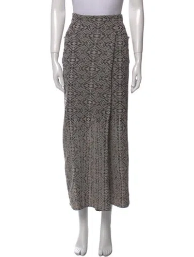 Pre-owned Chanel 2014 Midi Length Skirt In Blue