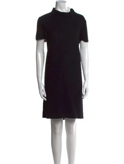 Pre-owned Chanel 2014 Mini Dress In Black