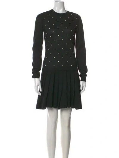 Pre-owned Chanel 2014 Mini Dress In Black