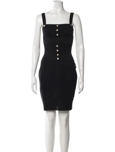 Pre-owned Chanel 2014 Mini Dress In Black