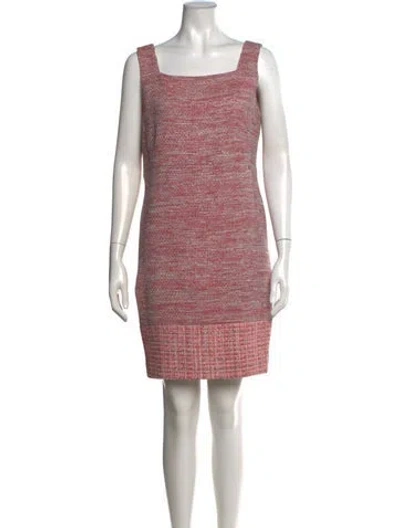 Pre-owned Chanel 2014 Mini Dress In Pink