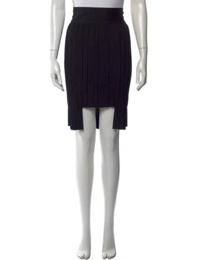 Pre-owned Chanel 2014 Mini Skirt In Black