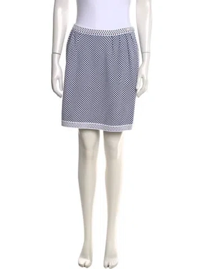 Pre-owned Chanel 2014 Mini Skirt In Blue