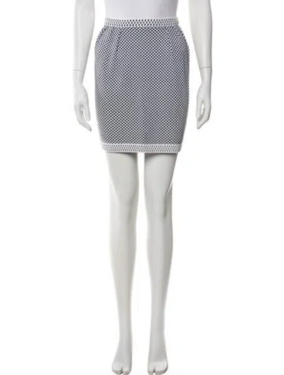 Pre-owned Chanel 2014 Mini Skirt In White