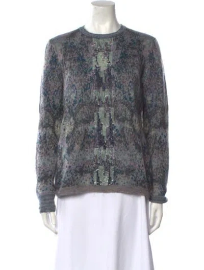 Pre-owned Chanel 2014 Mohair Sweater In Gray