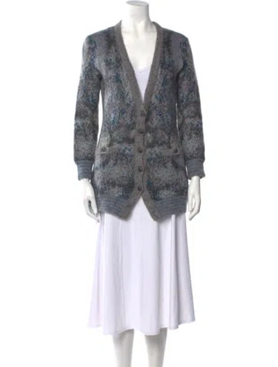 Pre-owned Chanel 2014 Mohair Sweater In Purple