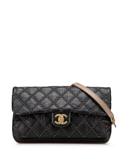 Pre-owned Chanel 2014 Paris Dallas Quilted Calfskin Chic Stitch Flap Shoulder Bag