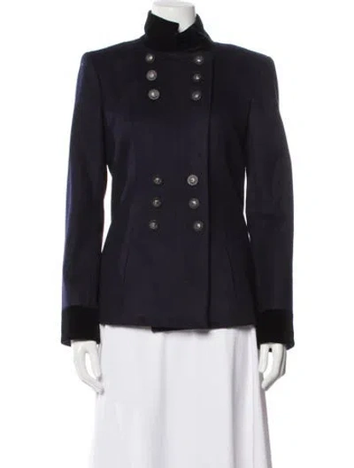 Pre-owned Chanel 2014 Paris-dallas Blazer In Blue