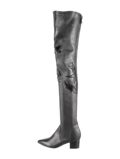 Pre-owned Chanel 2014 Paris-dallas Boots In Black/grey