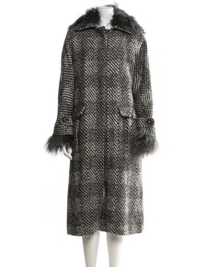 Pre-owned Chanel 2014 Paris-dallas Coat In Gray