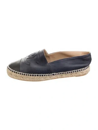 Pre-owned Chanel 2014 Paris-dallas Espadrilles In Blue