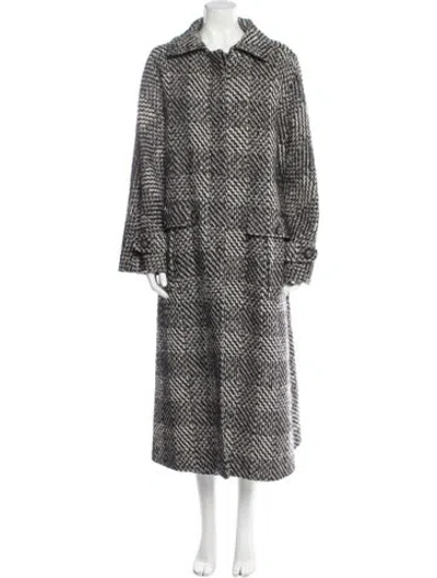 Pre-owned Chanel 2014 Paris-dallas Fur Coat In Gray