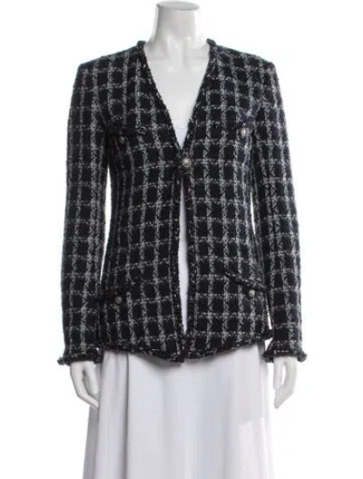 Pre-owned Chanel 2014 Paris-dallas Jacket In Blue