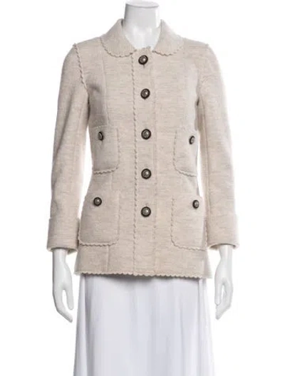 Pre-owned Chanel 2014 Paris-dallas Jacket In Neutrals