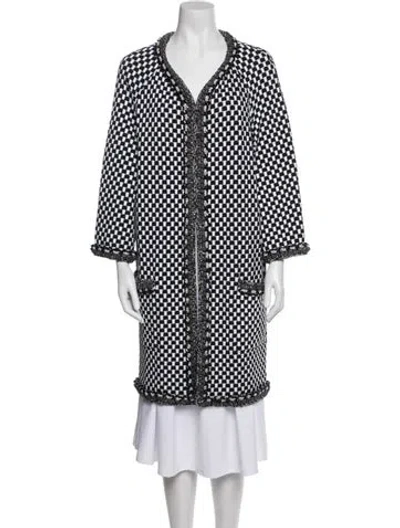 Pre-owned Chanel 2014 Plaid Print Coat