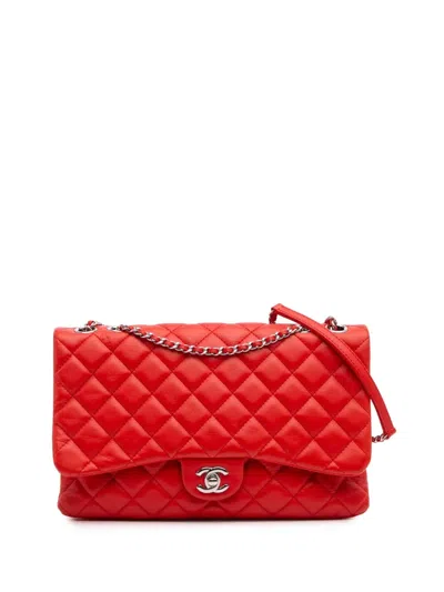 Pre-owned Chanel 2014 Quilted Calfskin Tender Touch Flap Shoulder Bag In Red