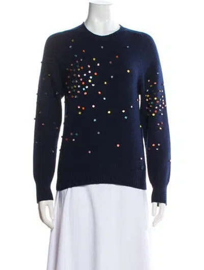 Pre-owned Chanel 2014 Set Sweater In Blue