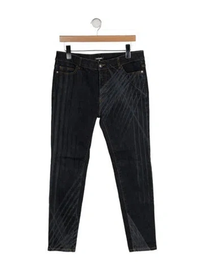 Pre-owned Chanel 2014 Skinny Leg Jeans In Blue