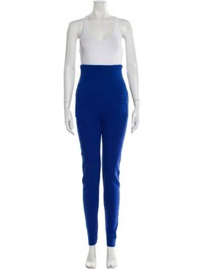 Pre-owned Chanel 2014 Skinny Leg Pants In Blue