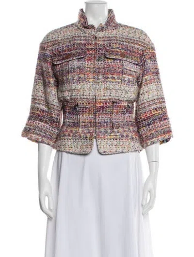 Pre-owned Chanel 2014 Tweed Pattern Jacket In Multi