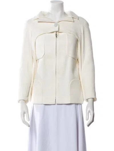 Pre-owned Chanel 2014 Tweed Pattern Jacket In Neutral