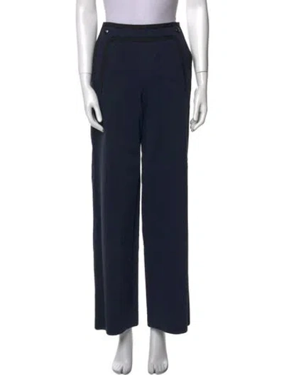 Pre-owned Chanel 2014 Wide Leg Pants In Blue