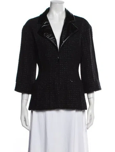 Pre-owned Chanel 2014 Wool Blazer In Black