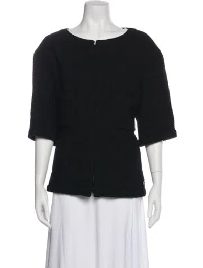 Pre-owned Chanel 2014 Wool Jacket In Black