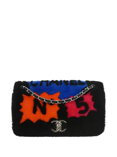 Pre-owned Chanel 2014-2015 No.5 Turn-lock Shoulder Bag In Black