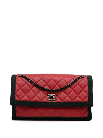 Pre-owned Chanel 2015-2016 Cc Turn-lock Shoulder Bag In Red