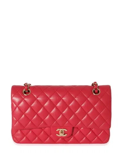 Pre-owned Chanel 2015-2016 Double Flap Shoulder Bag In Pink