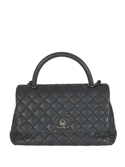 Pre-owned Chanel 2015-2016 Quilted Handbag In Black