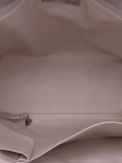 Pre-owned Chanel 2015-2016 Quilted Iridescent Calfskin Shopping In Chains Tote Bag