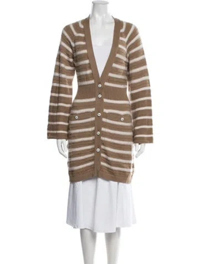 Pre-owned Chanel 2015 Cashmere Sweater In Brown