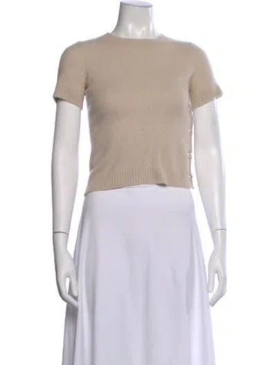 Pre-owned Chanel 2015 Cashmere Sweater In Neutral