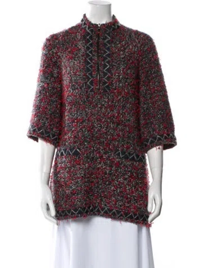 Pre-owned Chanel 2015 Cashmere Sweater In Red