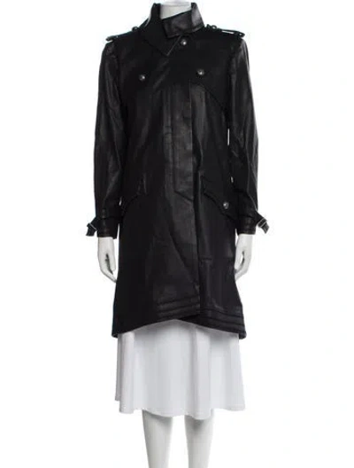 Pre-owned Chanel 2015 Coat In Black