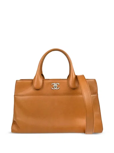 Pre-owned Chanel 2015 Executive Cerf Tote Bag In Brown
