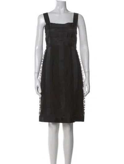 Pre-owned Chanel 2015 Knee-length Dress In Black