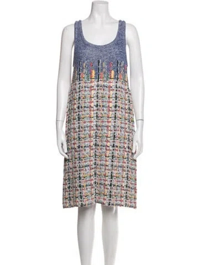 Pre-owned Chanel 2015 Knee-length Dress In Neutrals