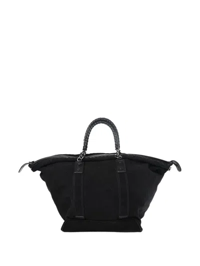 Pre-owned Chanel 2015 Large Diamond-quilted Travel Bag In Black