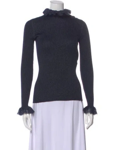 Pre-owned Chanel 2015 Metiers D'art Collection Sweater In Blue
