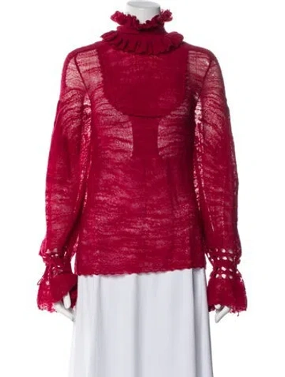 Pre-owned Chanel 2015 Metiers D'art Collection Sweater In Red