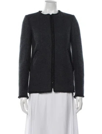 Pre-owned Chanel 2015 Métiers D'art Paris-salzburg Jacket In Grey