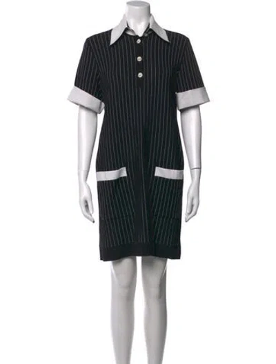 Pre-owned Chanel 2015 Mini Dress In Black/neutrals