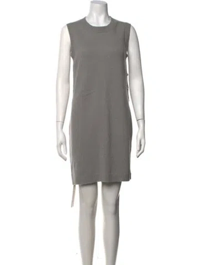 Pre-owned Chanel 2015 Mini Dress In Grey