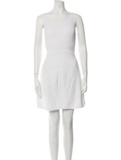 Pre-owned Chanel 2015 Mini Dress In Neutrals