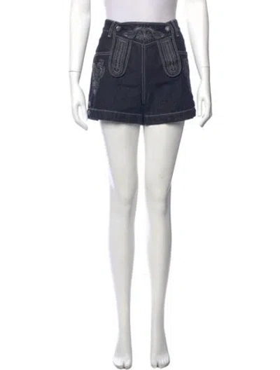 Pre-owned Chanel 2015 Mini Shorts In Blue
